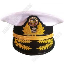 Qatar Navy Admiral officer Visor Embroidered Hat