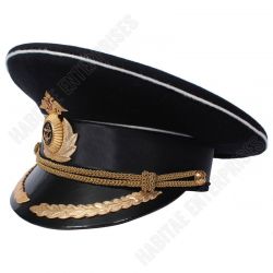 Russian Navy Captain Black Military Cap