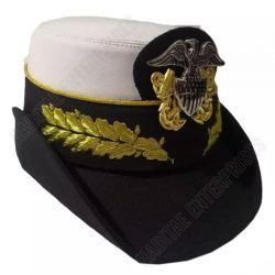 US Navy Women Ladies Officer Hat Cap Hand Embroidered