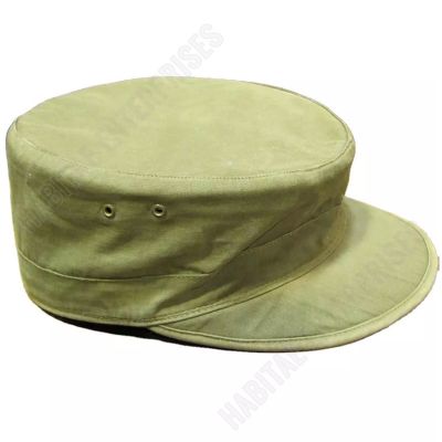 WWII Side Field Visor Cap US Army USGI OD Green Ear Flaps