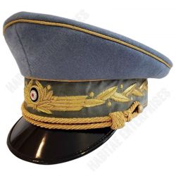 WWII German Military Air force Chief Staff Generals Officers Cap