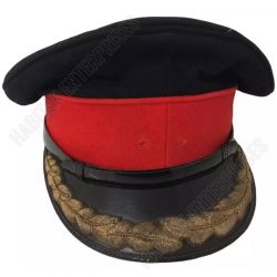 WW2 Custom Royal Military Officers Antique Embroidered Visor Cap Hat