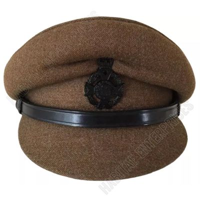 Women's Brown Officers Dress Services Visor Cap