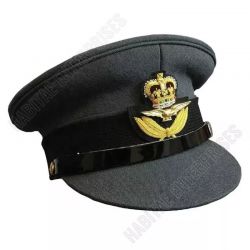 WWII Royal Air Force Officers Best Dress Uniform Visor Caps Badge