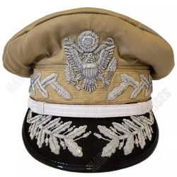 WWII Douglas MacArthur General Officers Visor Hat Cap