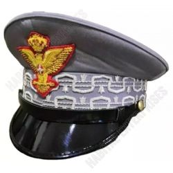 Royal Italian Army General Visor Hat Embroidered Peaked with Badges