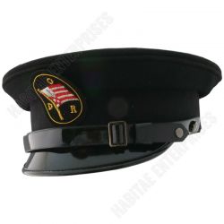 WW1 Kaiserreich kriegsmarine Black U boat Officer's Hat Cap