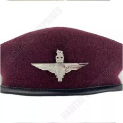 Parachute Regiment Red Devils WW II Army British Wool Beret Silver Insignia