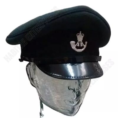 British Army The Rifles Green Parade Dress Hat Visor Cap Unisex