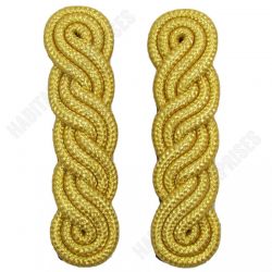 Shoulder Cords in Gold Mylar 3 ply x 5 Curls